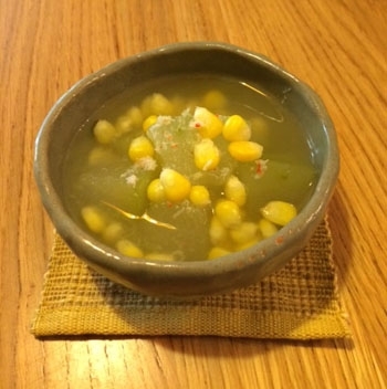 冬瓜ととうもろこしのスープ
