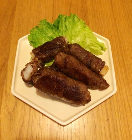 かぜへの抵抗力を高める【長芋の牛肉巻き】12月Menu