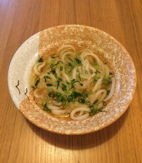 かぜの引き始めに!【ねぎ入りみぞれうどん】2月Menu