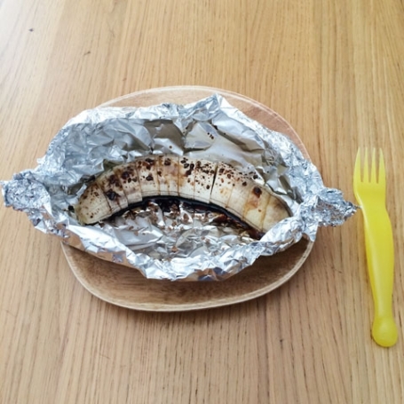 便秘解消の強い味方!【焼きバナナ】3月Menu