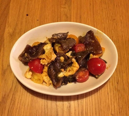 貧血を改善する【黒きくらげの卵炒め】9月Menu